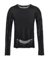 Versace Slashed Knit Jumper In Black