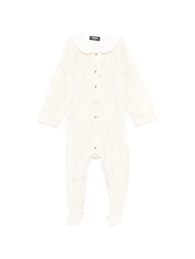 Versace Babies' Sleepsuit Set (set Of Two) In Neutral
