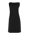 Versace Draped One Shoulder Knee Length Dress