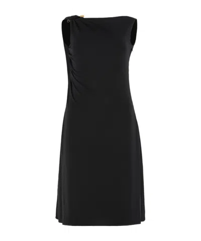 VERSACE VERSACE SLEEVELESS GATHERED MINI DRESS