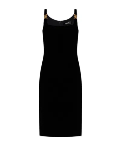 VERSACE VERSACE SLEEVELESS VELVET DRESS
