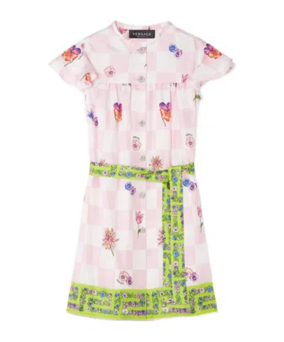 Versace Sleeveless Dress In Pink