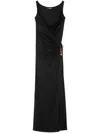 Versace Sleeveless Dress In Black  