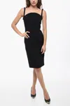 Versace Sleeveless Dress With Round Neckline In Black