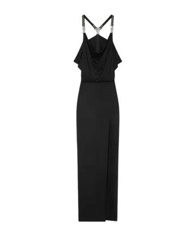 VERSACE VERSACE SLEEVELESS GATHERED GOWN