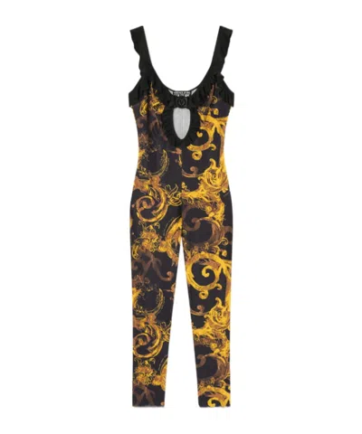 Versace Sleeveless Jumpsuit In Black