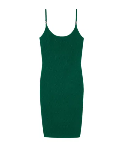 Versace Sleeveless Midi Dress In Multi