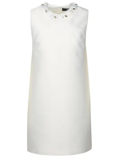 Versace Sleeveless Midi Dress In White