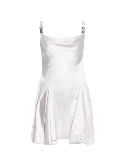 Versace Sleeveless Mini Dress In White