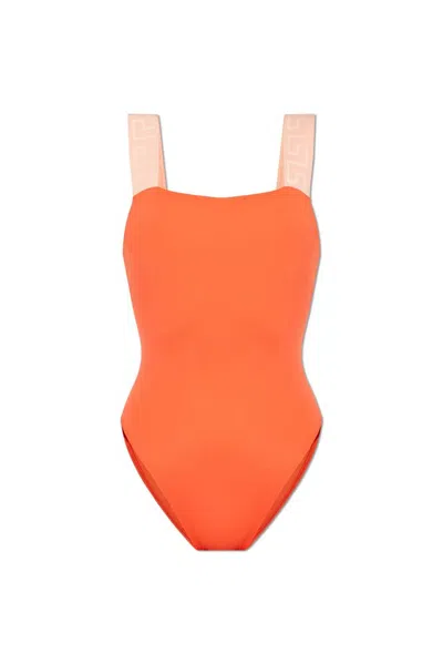 Versace Sleeveless One In Orange