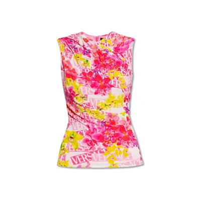 Versace Sleeveless Printed Top Women
