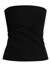 Versace Off-shoulder Tops In Black