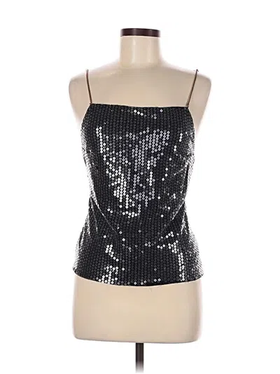 Pre-owned Versace Sleeveless Top Black Strapless Neckline Tops