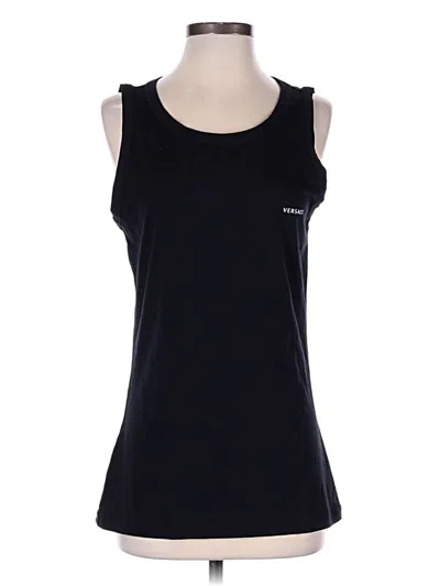 Pre-owned Versace Sleeveless T-shirt In Black