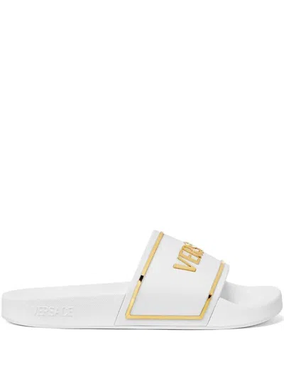 Versace Slide Con Logo Stampato