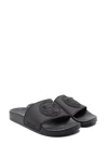 Versace Medusa Head-detail Flip Flops In Black