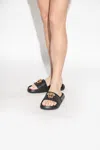 Versace Slides With Medusa Head In Black
