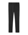 Versace Slim-cut Wool Trousers In Black