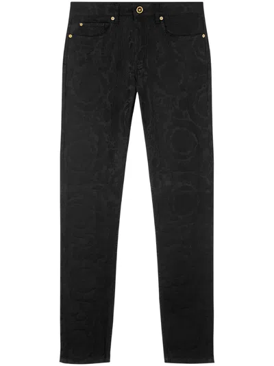 Versace Slim-fit Jeans In Black