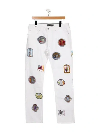 Pre-owned Versace Slim Fit Jeans In Blue