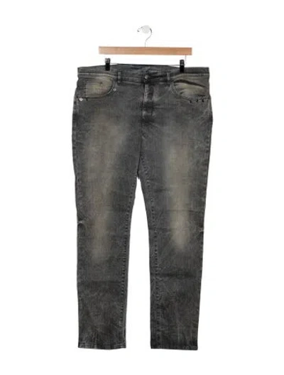 Pre-owned Versace Slim Fit Jeans W/ Tags In Grey