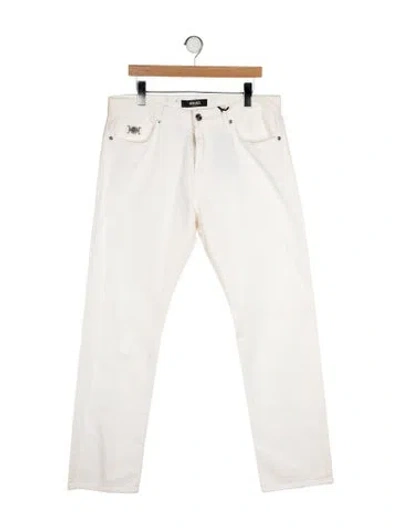 Pre-owned Versace Slim Fit Jeans W/ Tags In Neutral