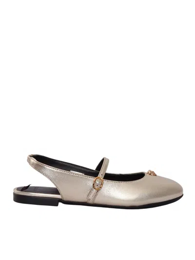Versace Kids' Sling Back In Gold