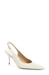 Versace Slingback Pump In White