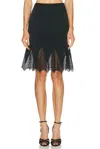 Versace Slip Skirt In Black