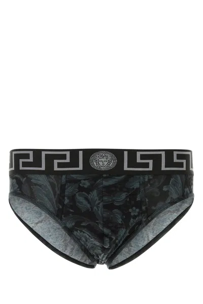 VERSACE SLIP IN COTONE STRETCH STAMPATO  UOMO