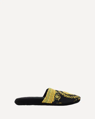 Versace Slippers In Black