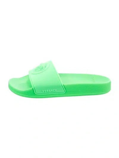 Pre-owned Versace Kids' Slippers W/tags In Green