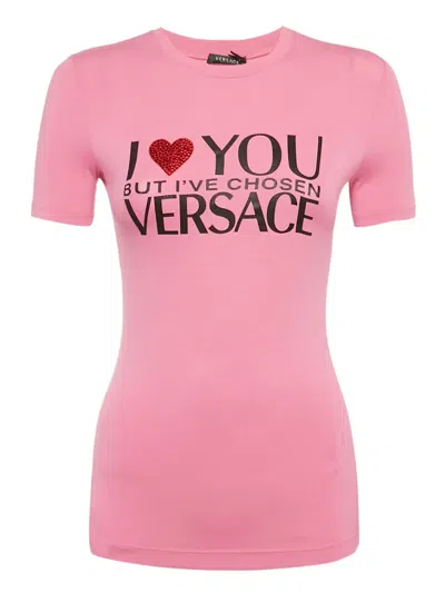 Pre-owned Versace Slogan-print T-shirt