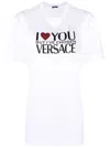 Versace T Shirt With Logo In White