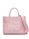 Versace Women's Barocco Athena Small Tote Bag In Pink