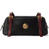 Versace Rectangular Handbag In Smooth Silk And Nylon In Black