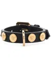 Versace Medusa Head Plaque Collar In Black