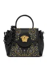 Versace Small La Medusa-hardware Top-handle Tote Bag In Black