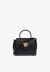 Versace Small La Medusa Top Handle Bag In Black