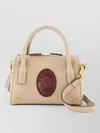 Versace Small Leather Mini Bag In White