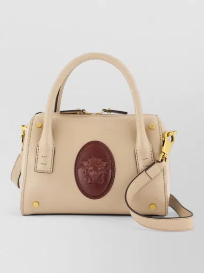 Versace Small Leather Mini Bag In White