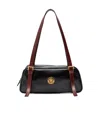 Versace Small Leather Shoulder Bag In Pattern