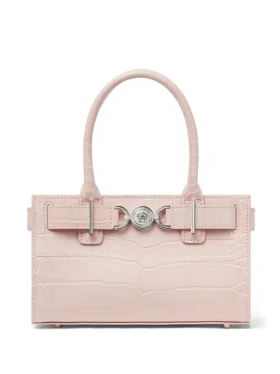 Versace Medusa-plaque Leather Tote Bag In Pink