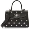 Versace Medusa 95 Small Leather Top-handle Bag In Black Palladium