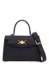 Versace Elegant Black Top Handle Handbag For Women In Black