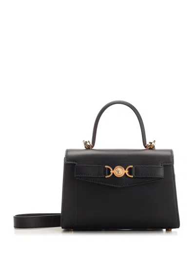 Versace Small Medusa 95 Handbag In Black  Gold (black)