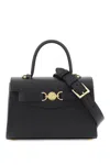 Versace Elegant Black Top Handle Handbag For Women In Black