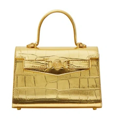 Versace Small Medusa '95 Tote Bag In Gold