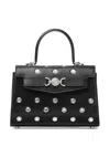 Versace Medusa 95 Small Leather Top-handle Bag In Black