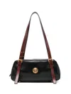 Versace Small Shoulder Bag Lamb And Calf Leather In Black
